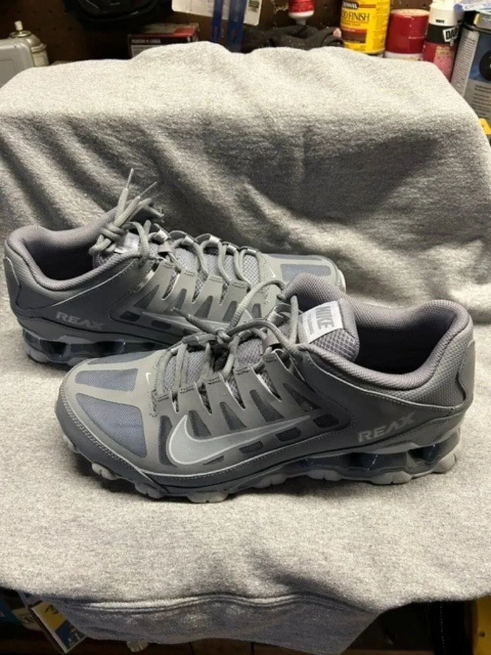 *NEW* NIKE REAX 8 TR MESH COOL GREY/WOLF GREY MENS SIZE 12 621716-010